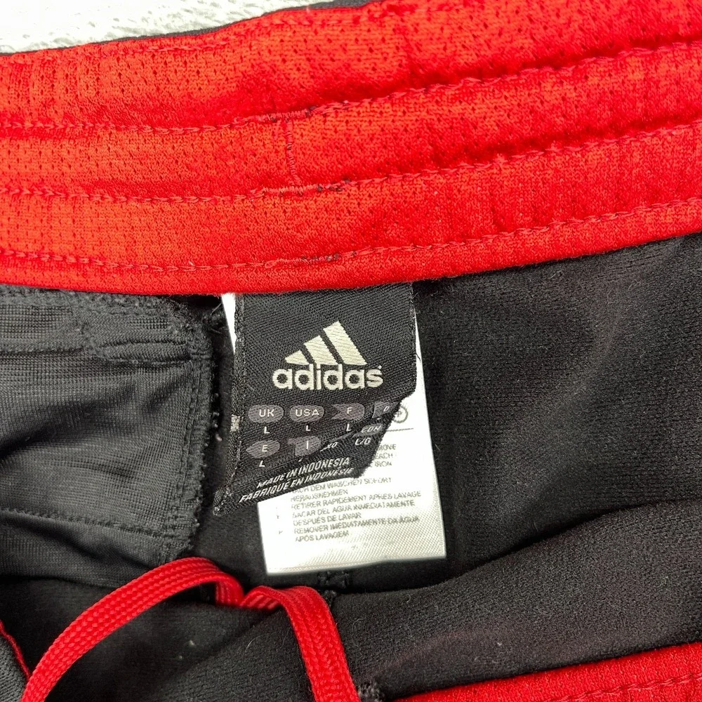 Vintage Adidas Pants Mens L Black Climalite Athleisure Track Straight Leg Y2K
